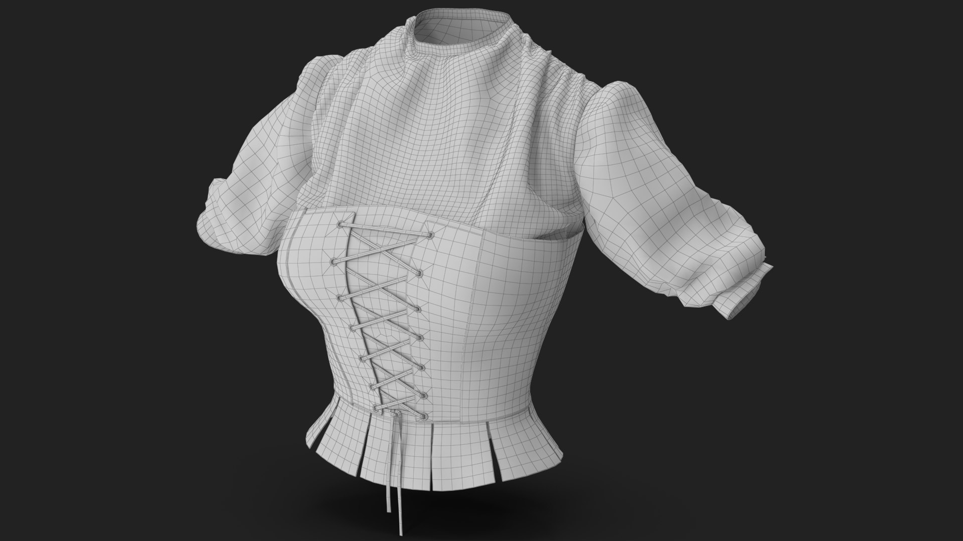 3D Blouse with Corset 5 https://p.turbosquid.com/ts-thumb/cw/uhH4Gm/EH/wireframe_02/jpg/1694607837/1920x1080/fit_q87/3fd78bd26fc164b315a77af1c23e4def4b029fbe/wireframe_02.jpg