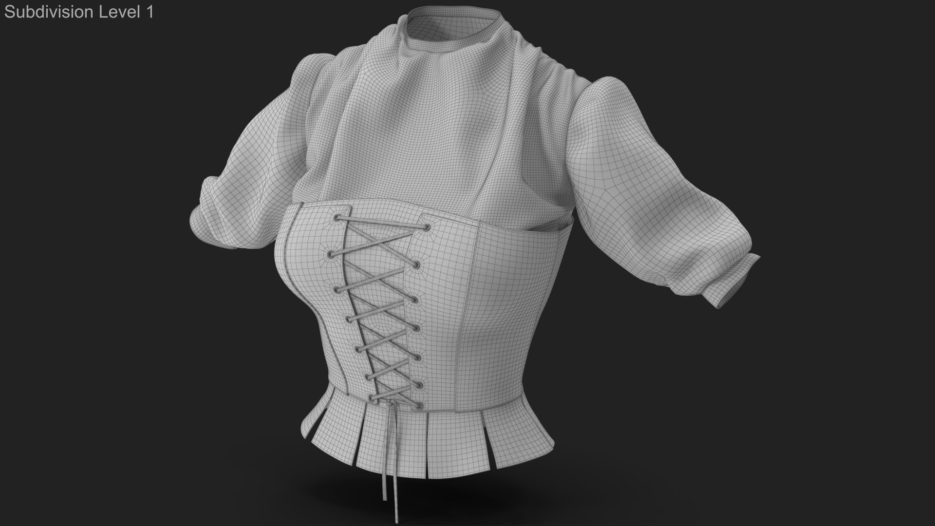 3D Blouse with Corset 5 https://p.turbosquid.com/ts-thumb/cw/uhH4Gm/eI/wireframe_01/jpg/1694607837/1920x1080/fit_q87/d69eac1cb966d6453405d8d5a51b1d43f18abf95/wireframe_01.jpg