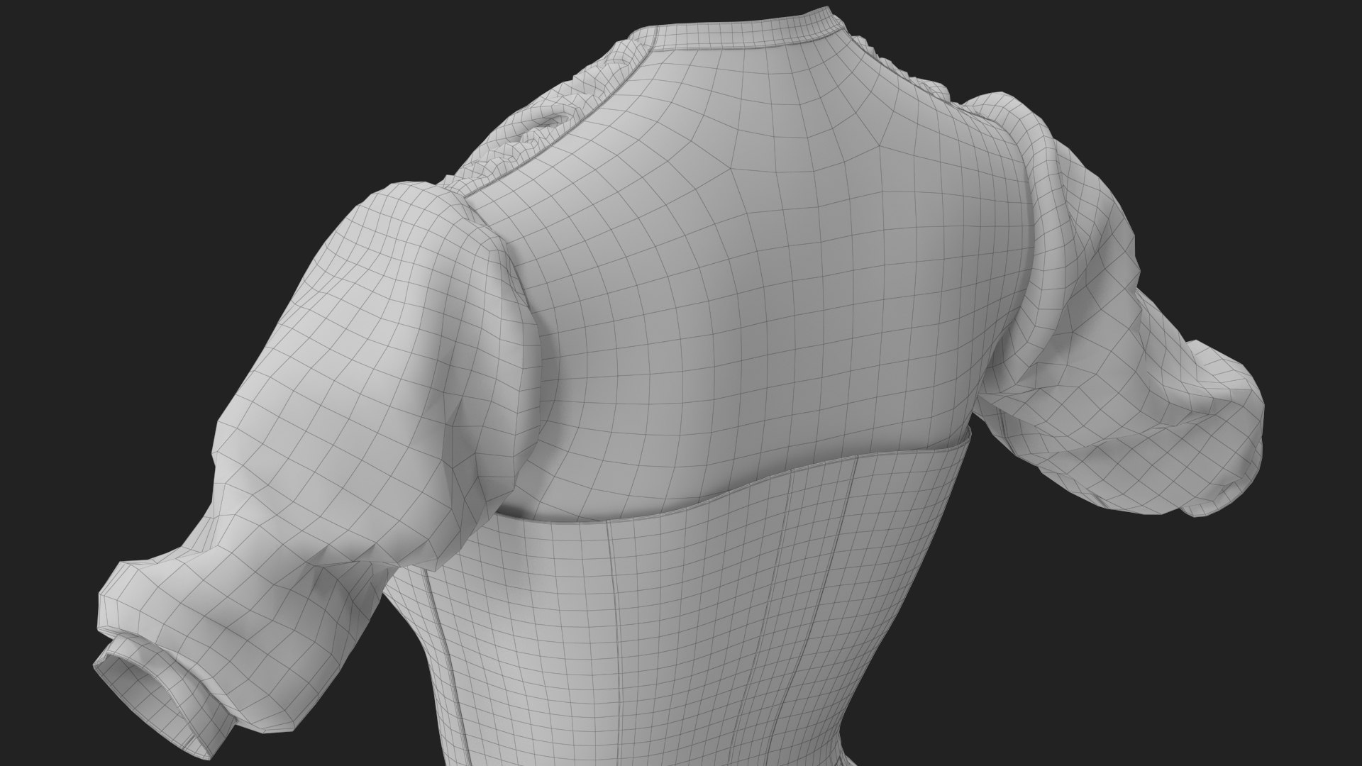 3D Blouse with Corset 5 https://p.turbosquid.com/ts-thumb/cw/uhH4Gm/ky/wireframe_09/jpg/1694607841/1920x1080/fit_q87/e0e131b0b0d912509c954819012af2e2643dff09/wireframe_09.jpg