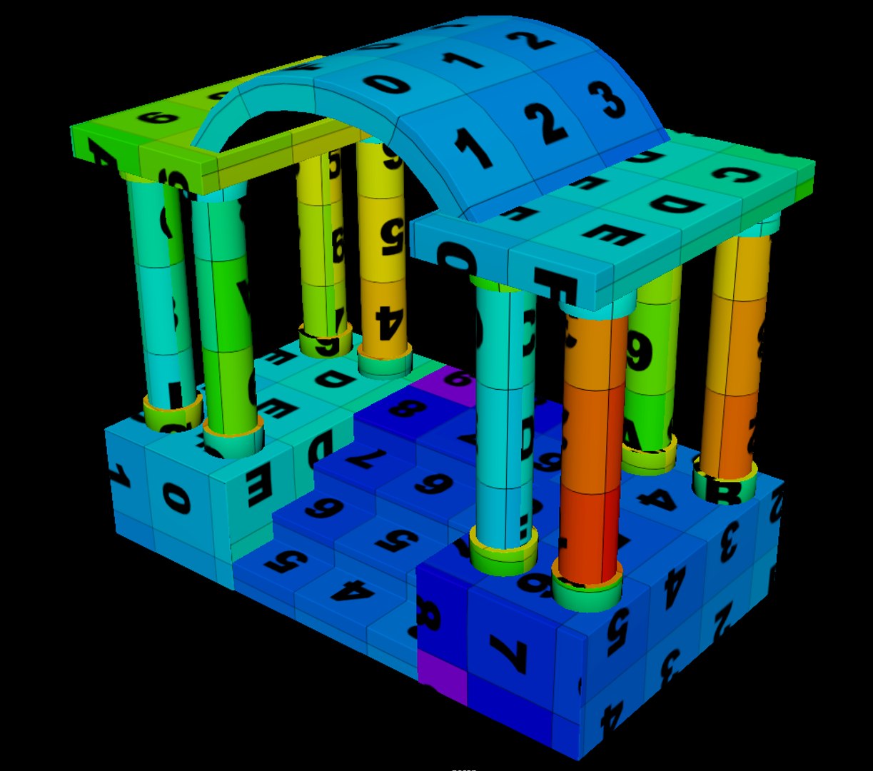 Columned Entry 3D Model - TurboSquid 1536342