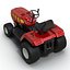 3d model of small tractor rigged modeled