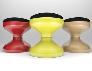 kartell rocchetto stool castiglioni 3d model