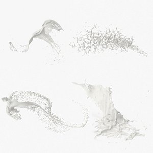 milk splash 3 3D model