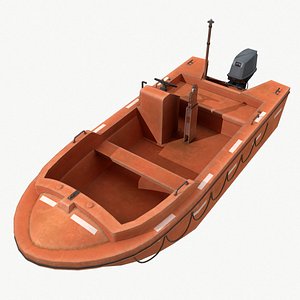 3D real-time rigid rescue boat model