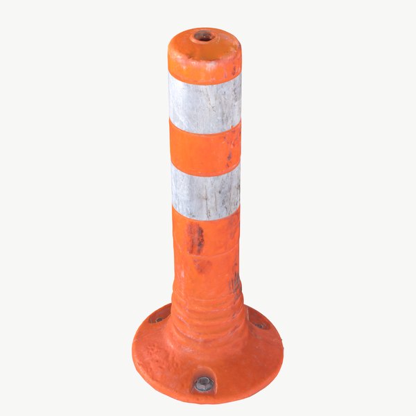 High Quality Scan Traffic Cone - 5 3D model