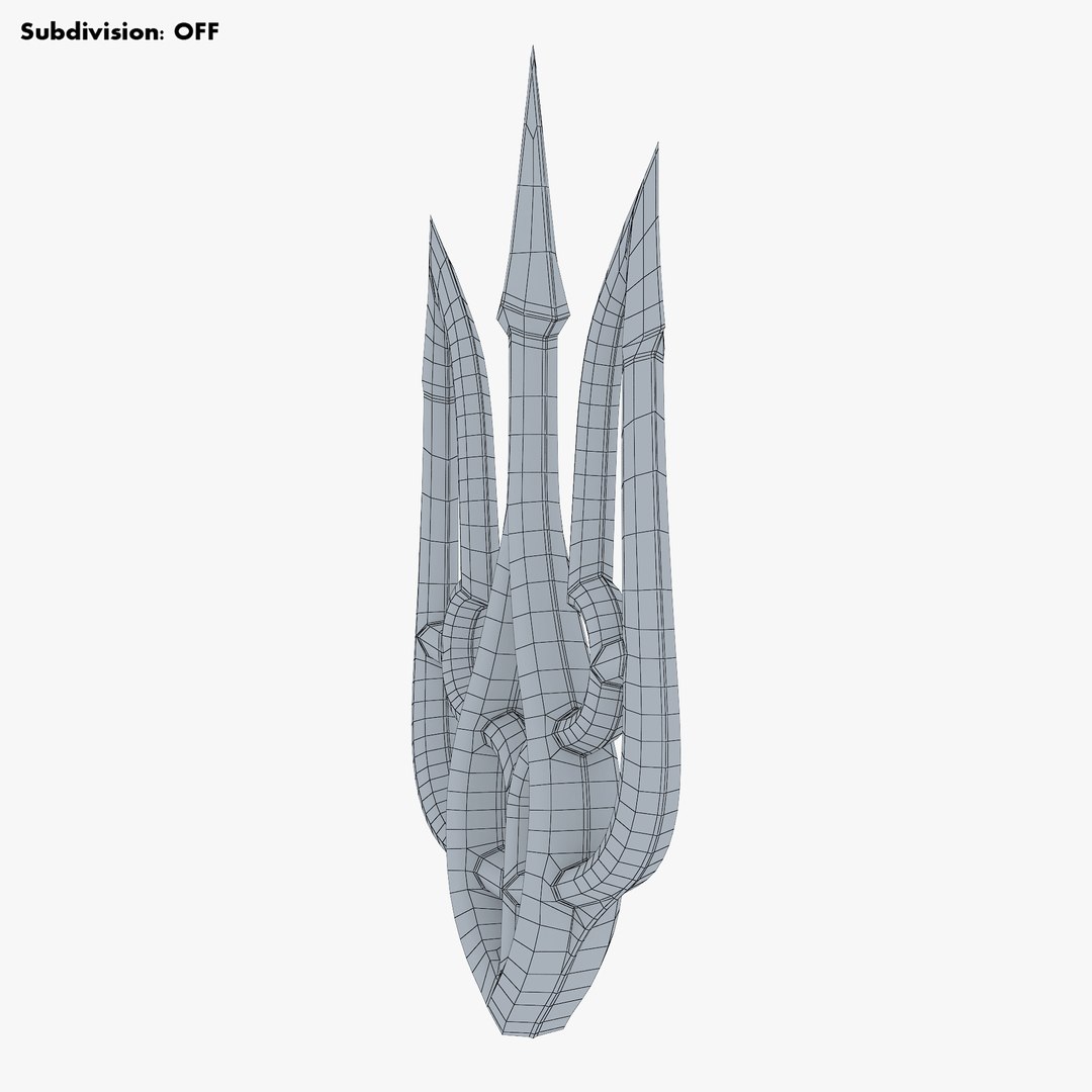Stylized Ukrainian Tryzub M 2 3D Model - TurboSquid 1893484
