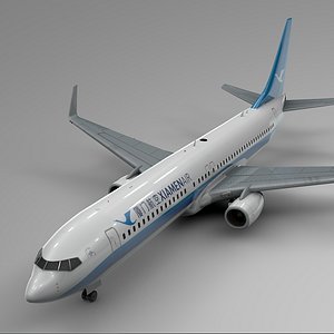 3D xiamen air boeing 737-800