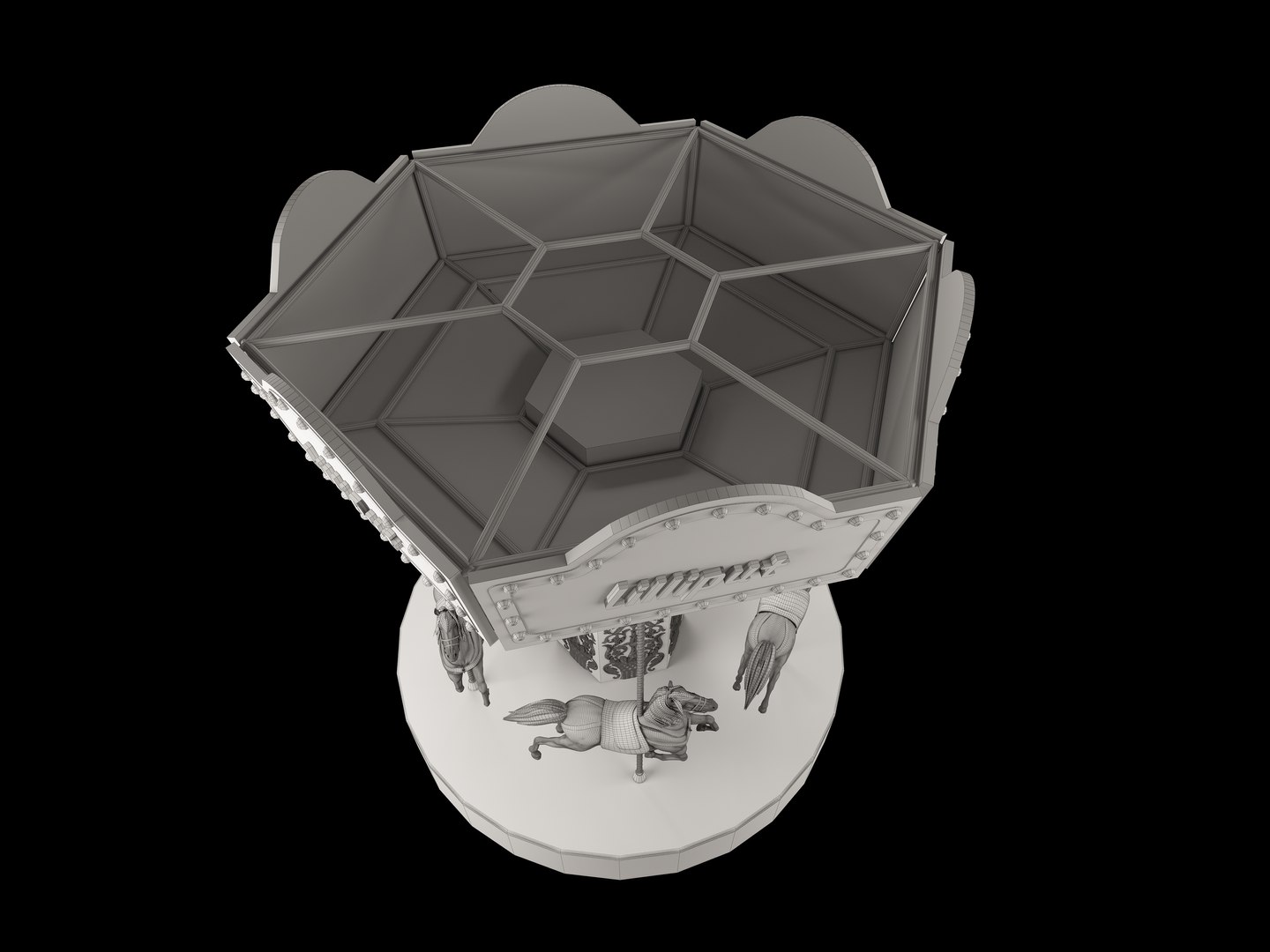 3D Carousel Model - TurboSquid 1836436