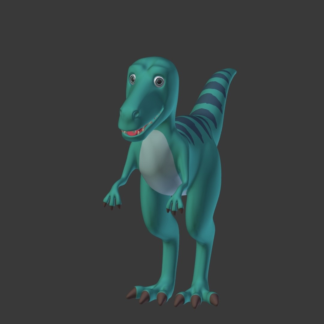 3D Model Dinosaur Cartoon - TurboSquid 1648025