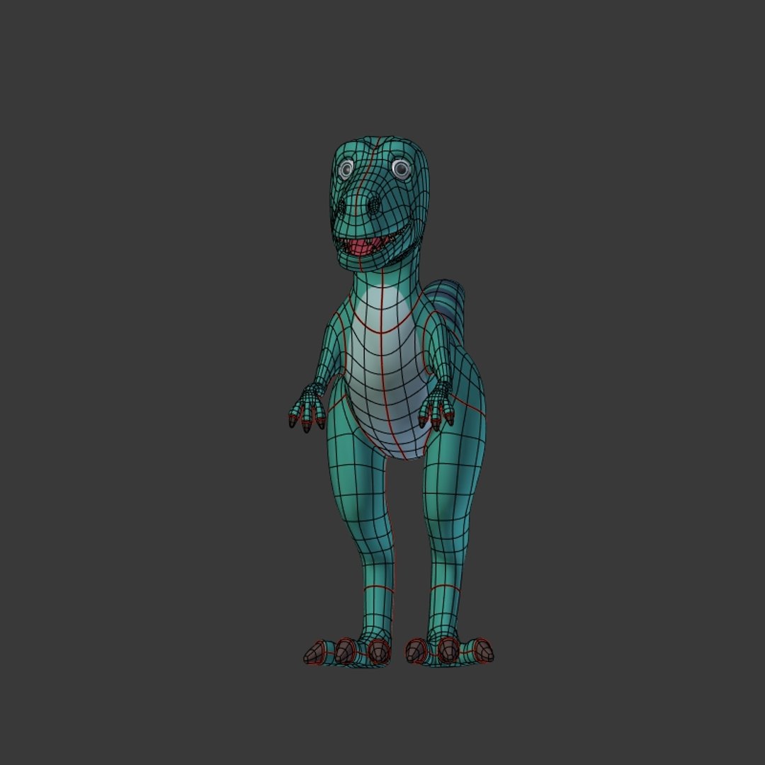 3D Model Dinosaur Cartoon - TurboSquid 1648025