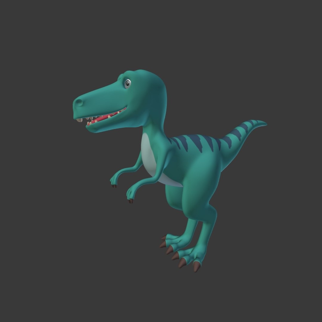 3D Model Dinosaur Cartoon - TurboSquid 1648025