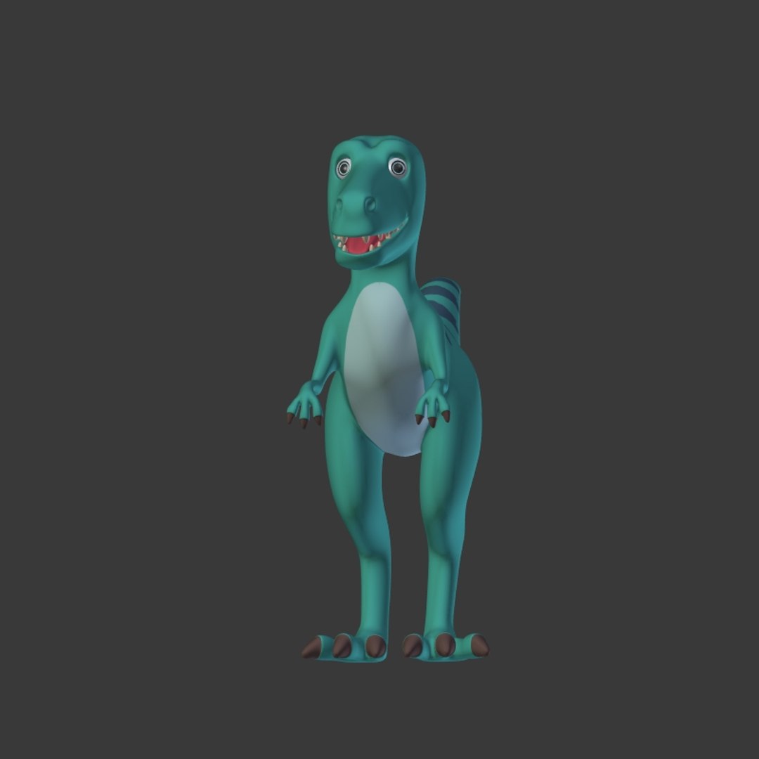 3D Model Dinosaur Cartoon - TurboSquid 1648025