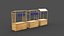 Imbissstände aus Holz 3D-Modell