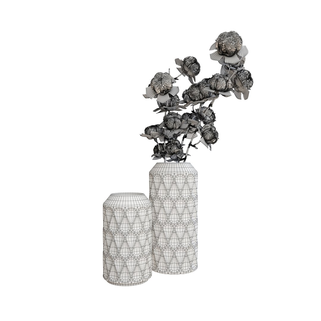 Decorative kitchen accessories set 3D model TurboSquid 1720055