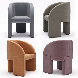 chair baxter lazybones 3D