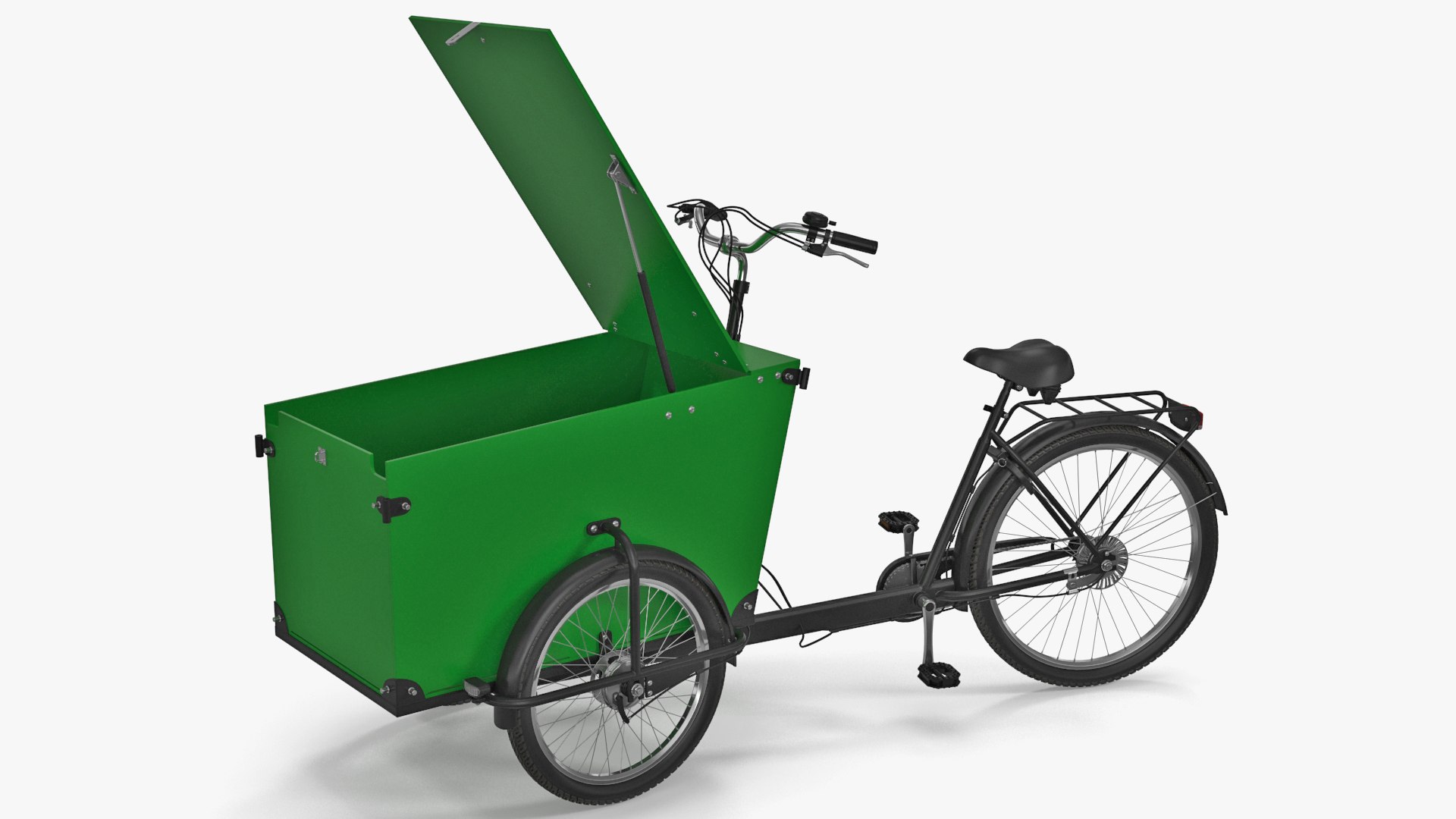 Cargo Bike Rigged 3D model preview