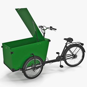 cargo bike rigged 3D model