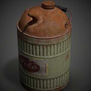 Oil Can PBR Game Ready 3D model