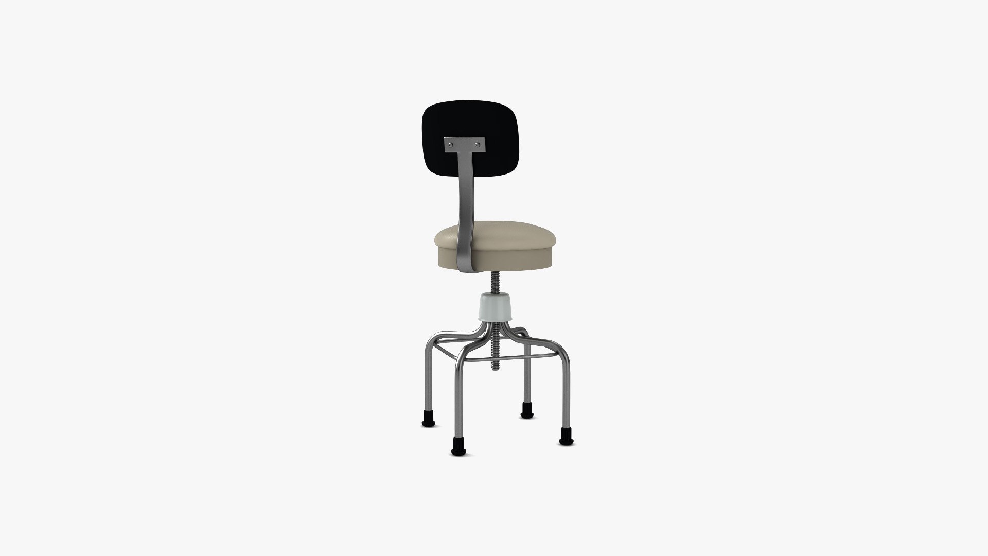 modelo 3d Medical Stool with back - TurboSquid 2009716