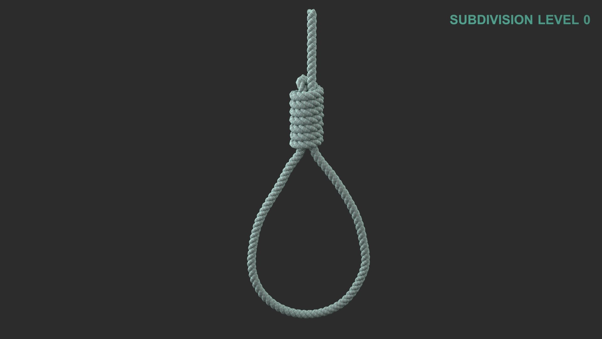Noose 3D model https://p.turbosquid.com/ts-thumb/cx/iZhwD5/la/wireframe0008/jpg/1670677891/1920x1080/fit_q87/bc7cfbbd57b86a57753d395c91d7de433473f0e8/wireframe0008.jpg