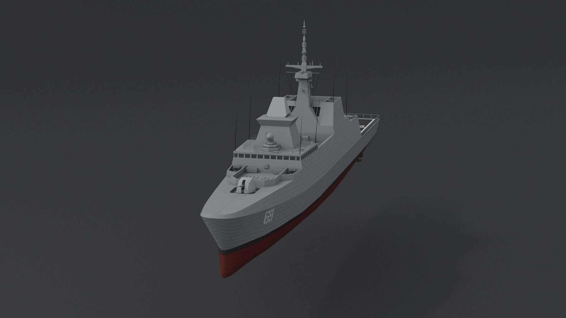 3D Model Formidable Class Frigate - TurboSquid 1617123