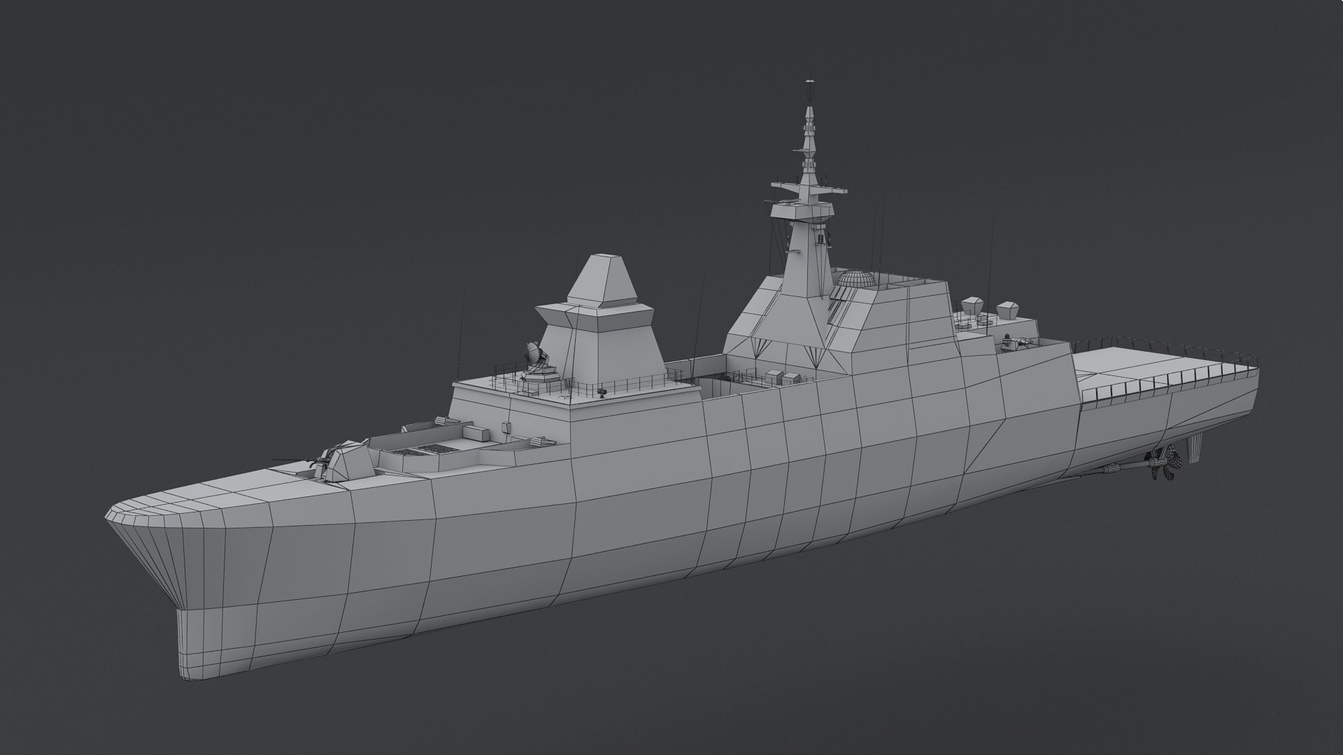 3D Model Formidable Class Frigate - TurboSquid 1617123
