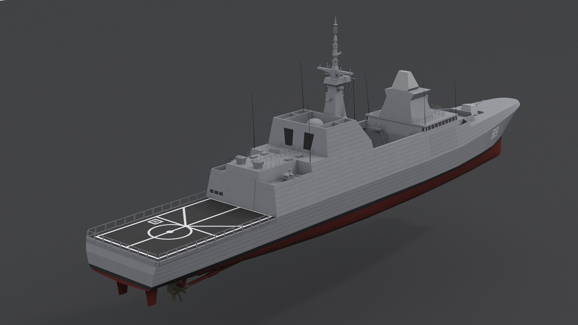 3D Model Formidable Class Frigate - TurboSquid 1617123