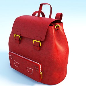 backpack women 3D model