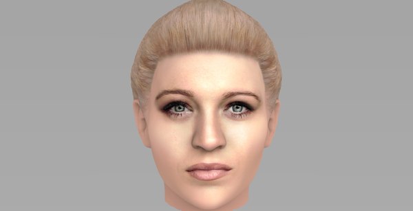 woman head 3D model