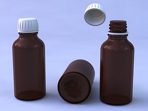3ds max syrup bottle glass