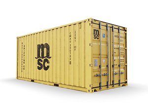 20 feet shipping container 3D model