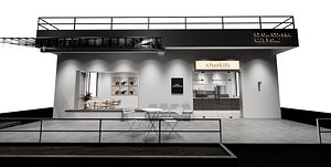 3D Restaurant Coffee Shop-A12 model