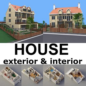 3d interior house