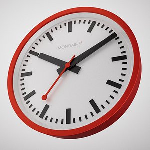 3d max mondaine clock