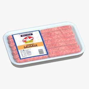 3D model Sausages Pack Low Poly