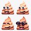 Smiling Faces Poop Emoji Collection