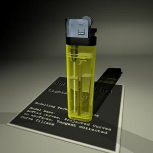 3d ma cigarette lighter