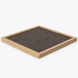 Wooden Garden Bed 3D model