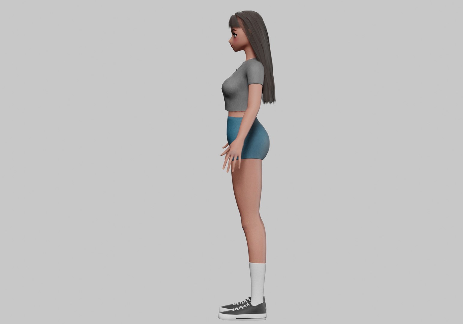 3D Anime Basic Girl V30379 - TurboSquid 2271497