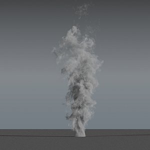 smoke rising 01 - 3D model