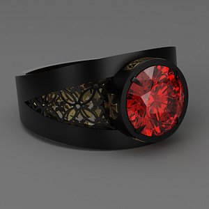 Gothic Ring 3D model