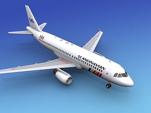 airline airbus sas 3d model
