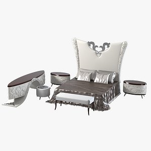 3d model elle bedroom bed