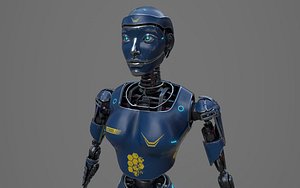 3D robot ledi001 woman