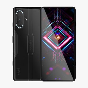 3D Xiaomi Redmi K40 Gaming Edition Black model