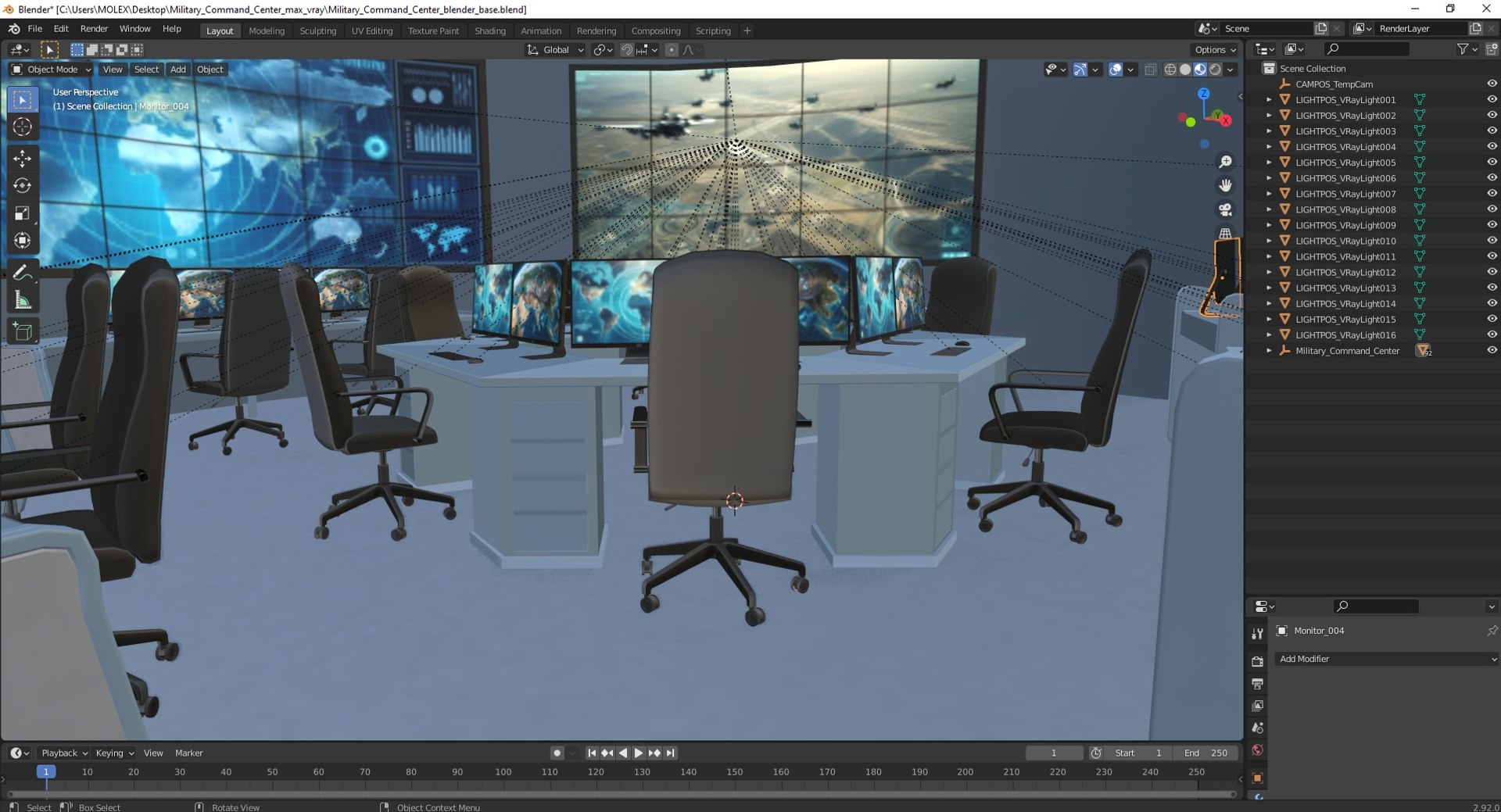 3D Military Command Center - TurboSquid 2267056