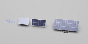 realistic solar panels 3d 3ds