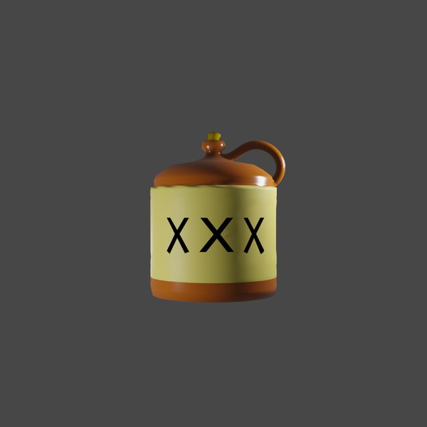 Moonshine Jug 3d Models For Download Turbosquid 7737