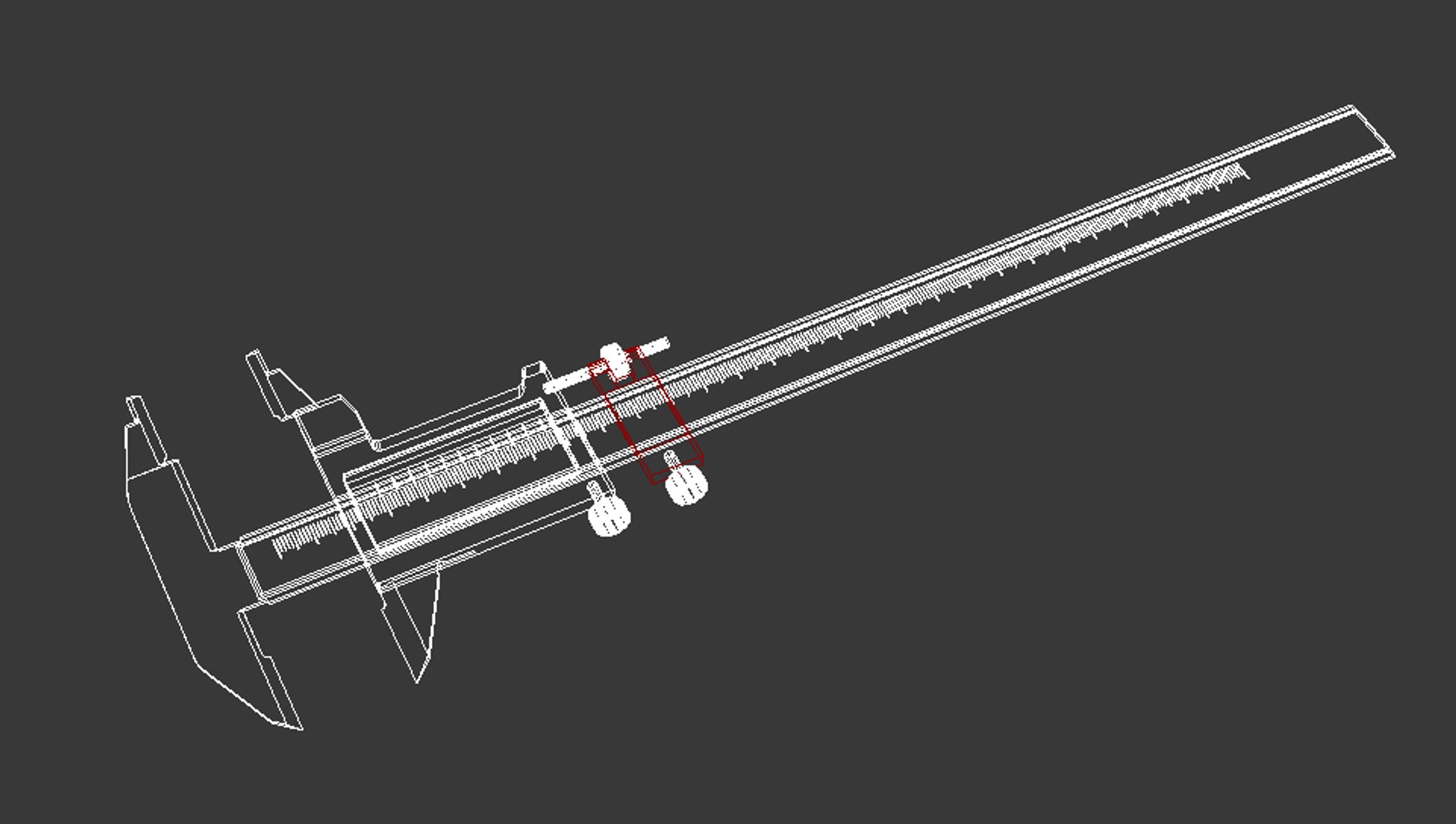 3D caliper model TurboSquid 1604280