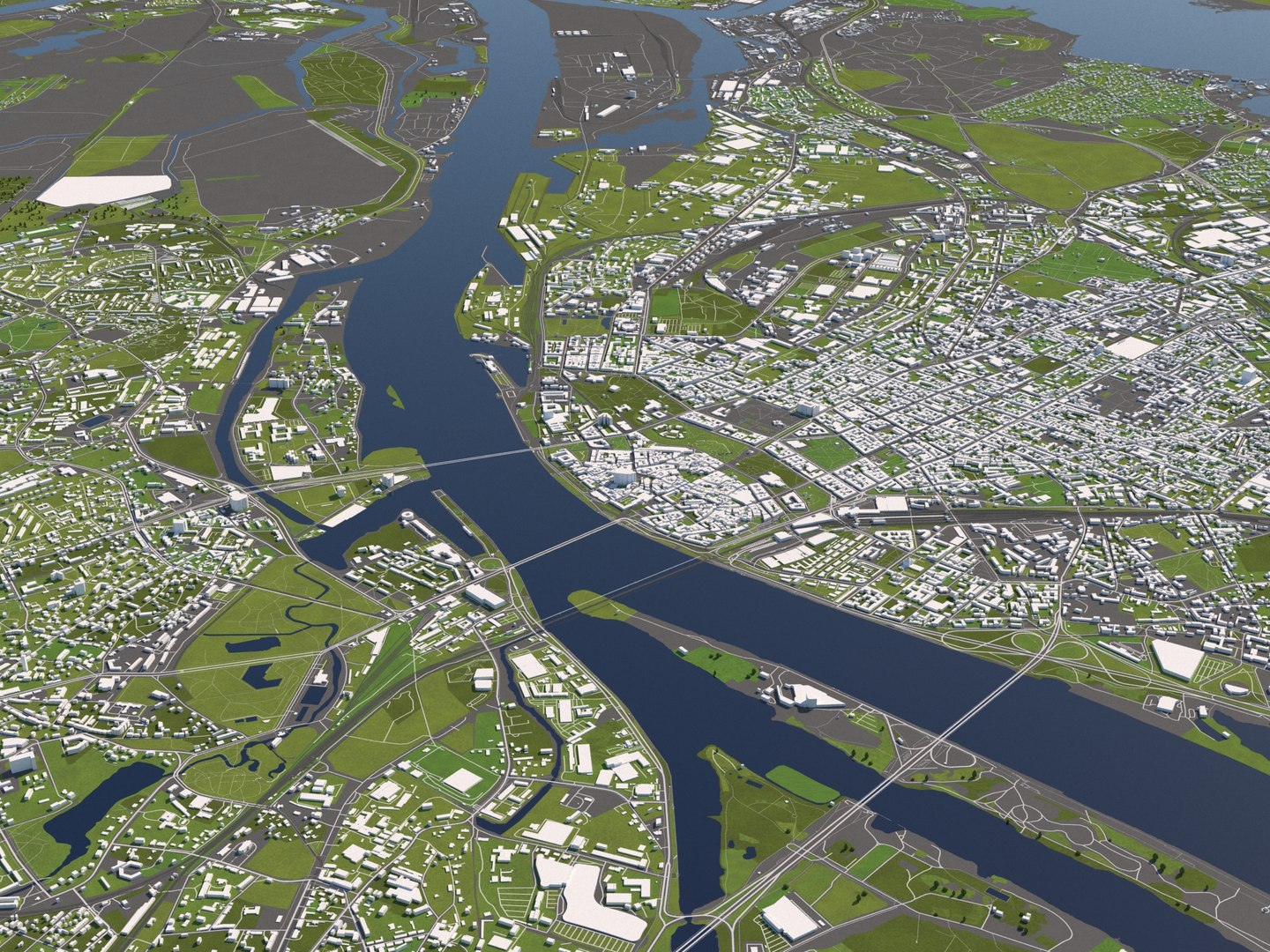 Buildings Houses Maps 3D Model - TurboSquid 1553353